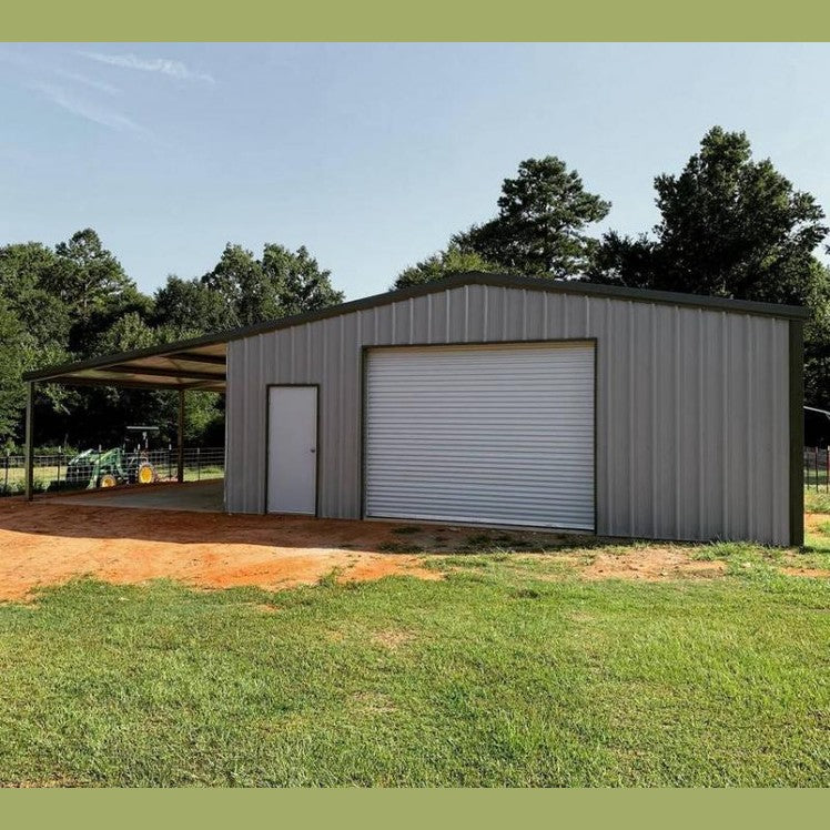 Ready Built Steel 25' x 30' x 9' TEXAS ONLY Steel Framed Pole Barn