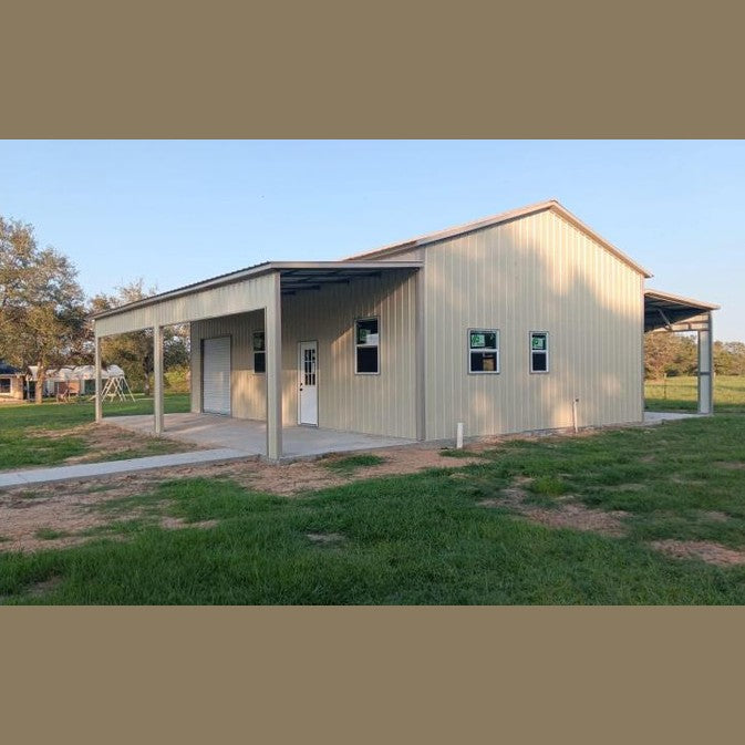25' x 40' x 12' Main with 10' & 12' Leans