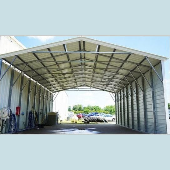 30' x 40' x 12' Vertical Roof Cover for Drive-thru Business - Tires, Truck Wash and more.