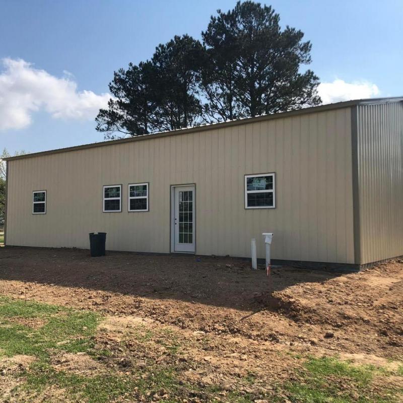 30' x 50' x 12' Barndominium Shell