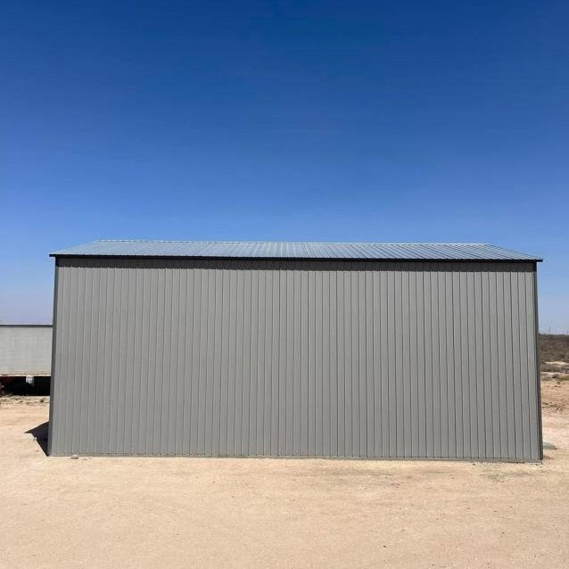 30' x 50' x 20' All Vertical Metal Building - Semi