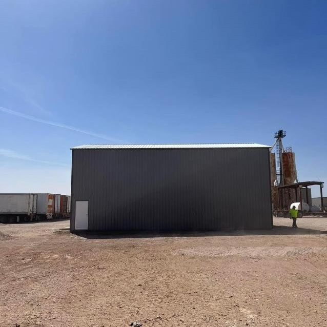 30' x 50' x 20' All Vertical Metal Building - Semi