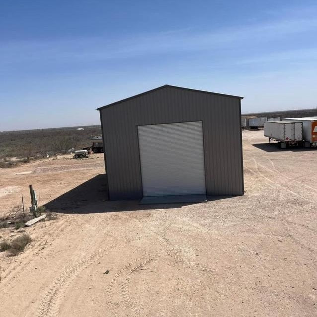 30' x 50' x 20' All Vertical Metal Building - Semi