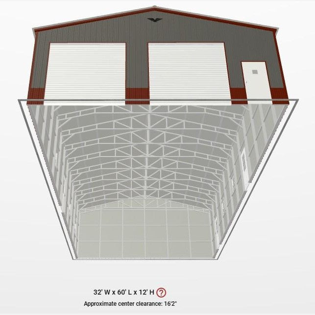 32' x 60' x 12' Garage Workshop