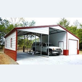 36' x 25' x 12'/9' Straight Line Triple Wide