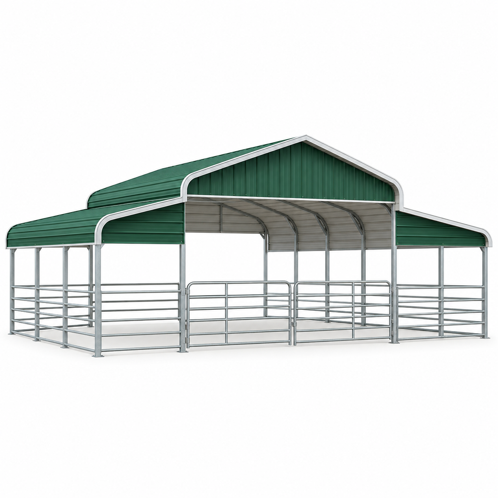 40' x 25' x 10/7' Ag Cover, Horse Barn, Animal Shelter, Hay Cover