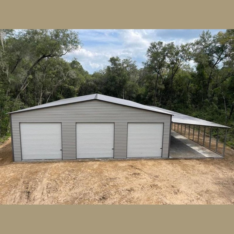 40' x 80' x 12' with 4' on center upgrade and 16'x80' Lean-To