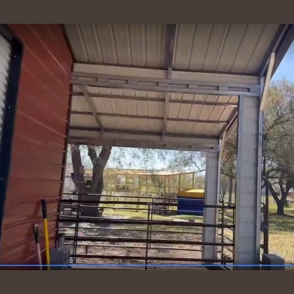 48' x 35' x 12' Ag Barn with Double Lean