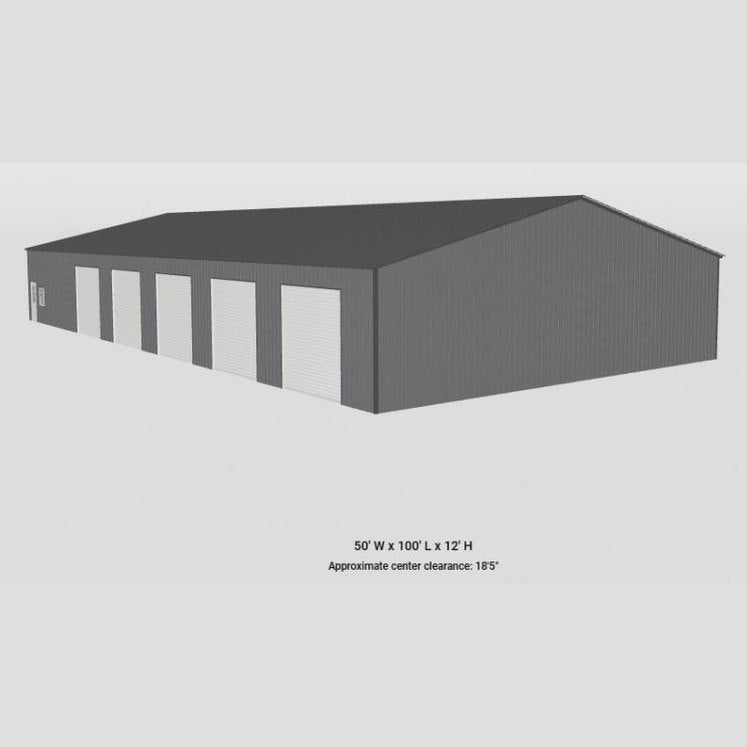 50' x 100' x 12' Commercial Garage Warehouse