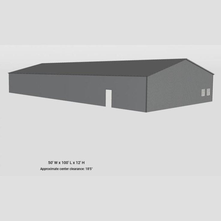 50' x 100' x 12' Commercial Garage Warehouse