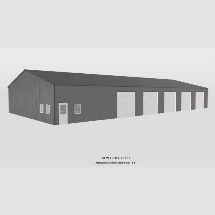 50' x 100' x 12' Commercial Garage Warehouse