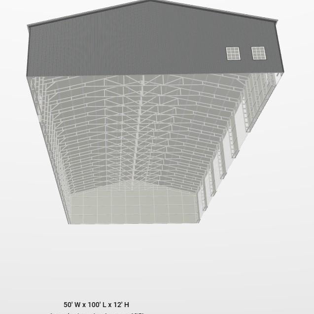 50' x 100' x 12' Commercial Garage Warehouse