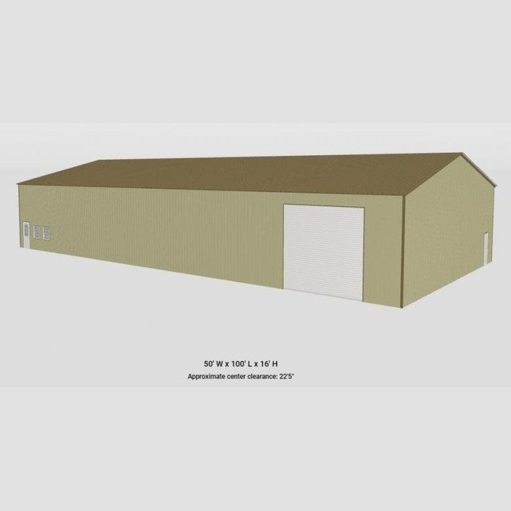 50' x 100' x 16' Commercial Warehouse