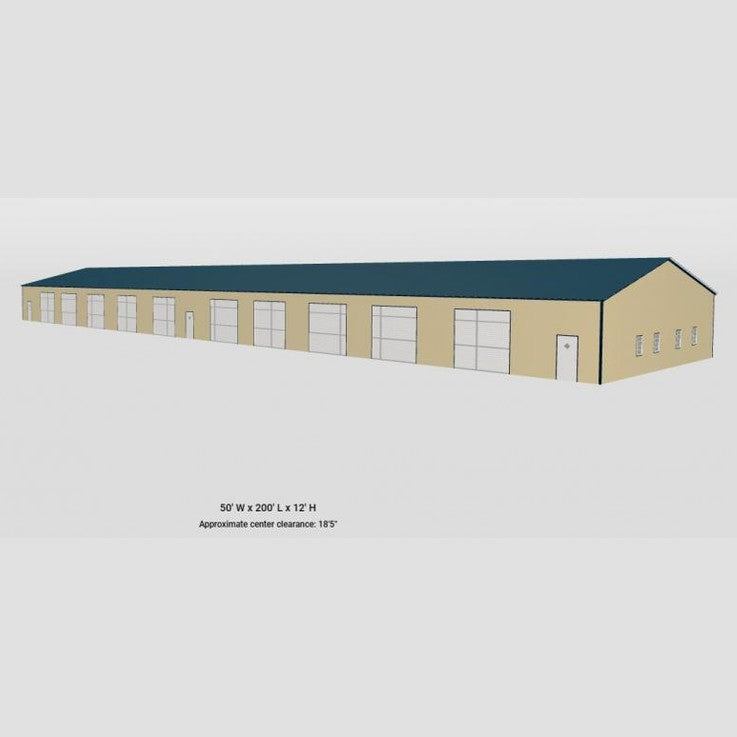 50' x 200' x 12' Commercial Metal Building
