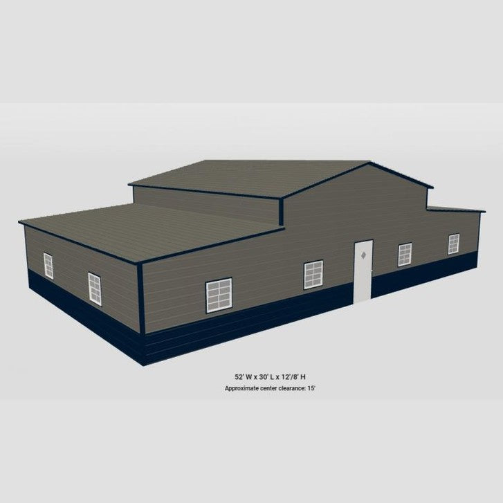52 x 30 x 12/8 Equipment Building