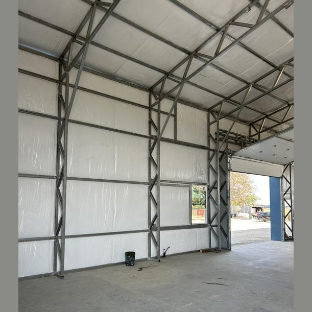 60' x 100' x 16' with Twin 16' Lean-Tos