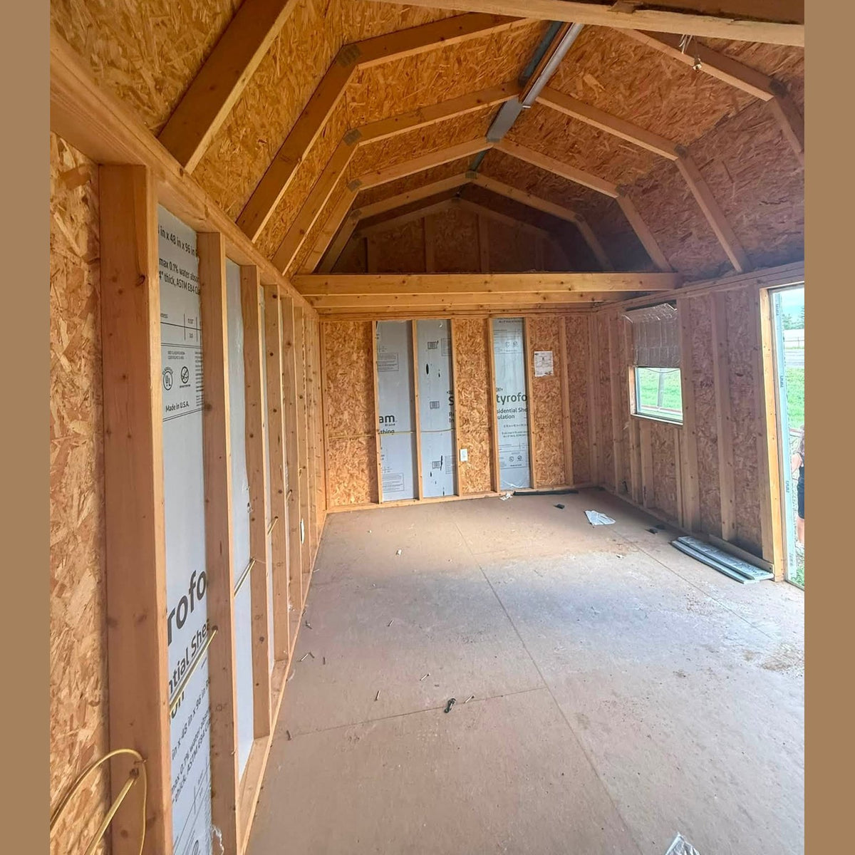 2024 InstaShed REPO!!! 10' x 16' Side Lofted Barn