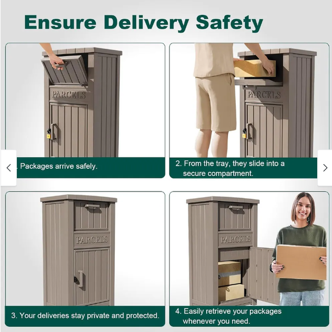 2026 Anti-Theft Parcel Box 18 x 24 x 44 inches