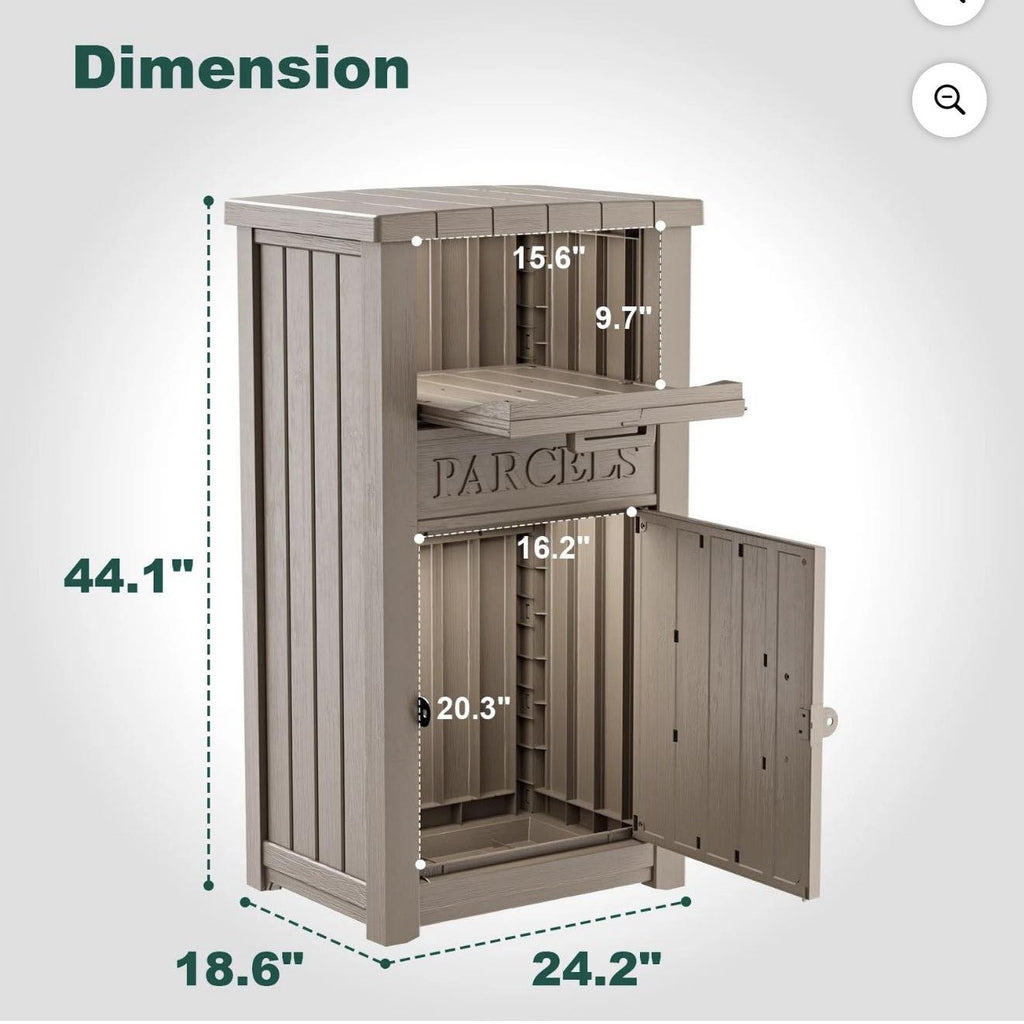 2026 Anti-Theft Parcel Box 18 x 24 x 44 inches