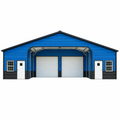 48' x 40' x 12'/9' Triple-Wide Workshop Garage Barn