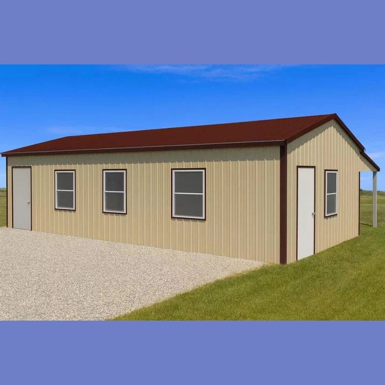 Ready Built Steel 25x30x8 TEXAS ONLY Dog Kennel