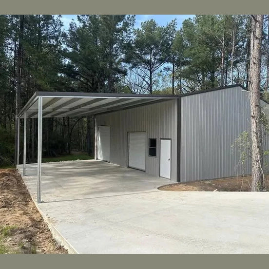 Ready Built Steel 32' x 35' x 11/9' TEXAS ONLY Steel Post-Frame Garage Workshop