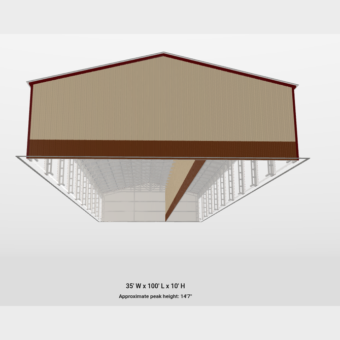 35'x100'x9' Twenty Unit Storage