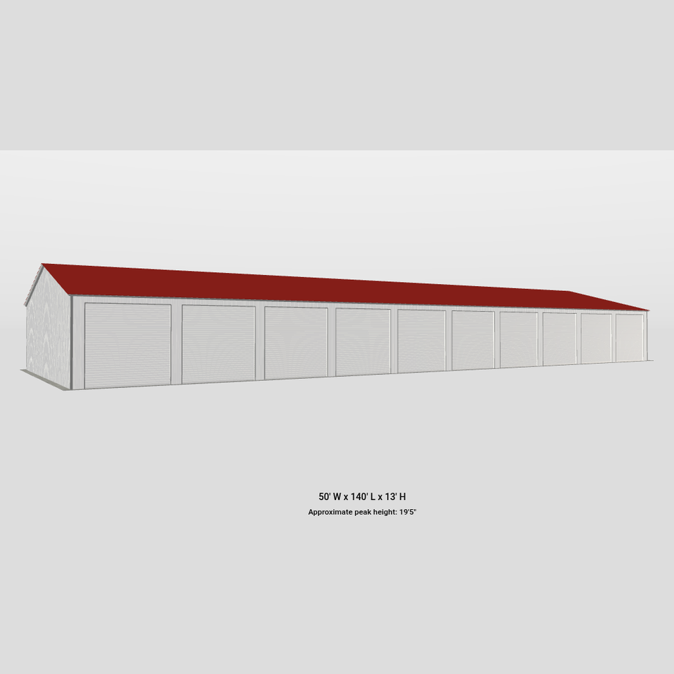 Self Storage Unit 50'x140'x13'