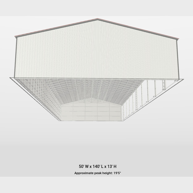 Self Storage Unit 50'x140'x13'