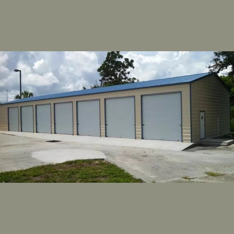 30' x 100' x 14' Commercial Storage 7 Bay Garage RV Boats Tractors
