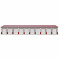 24' x 120' x 11' Ten Unit Storage Metal Building