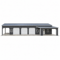 24' x 70' x 11' Luxury Garage Workshop with Lean to