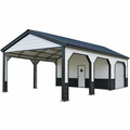 20' x 30' x 9" Vertical Roof Utility Combo Garage Carport