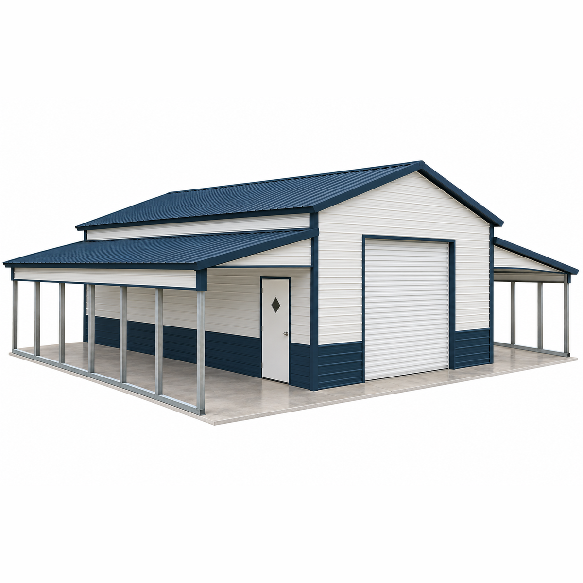 40' x 30' x 12'/9' Step Down Garage