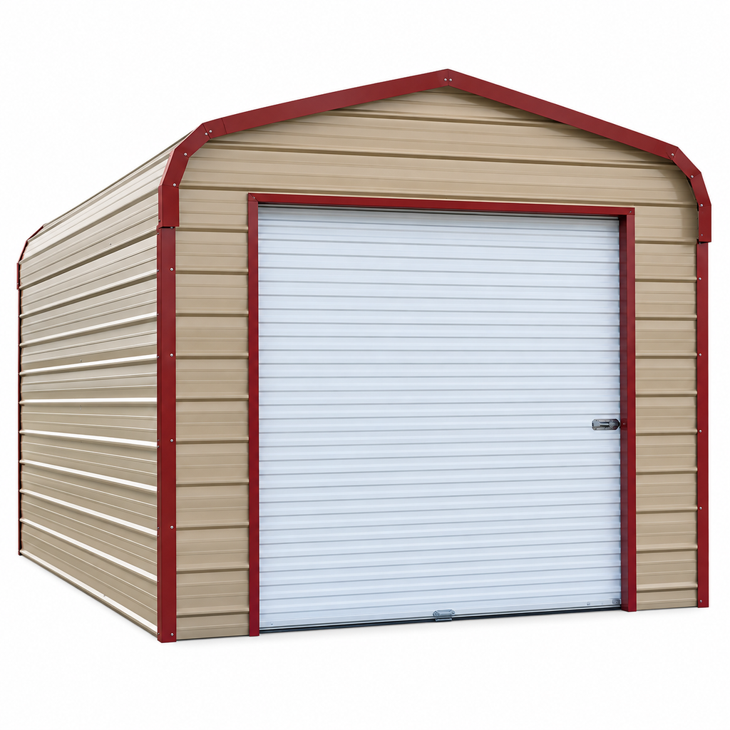 12' x 21' x 8' Regular Roof One Car Garage / Shop