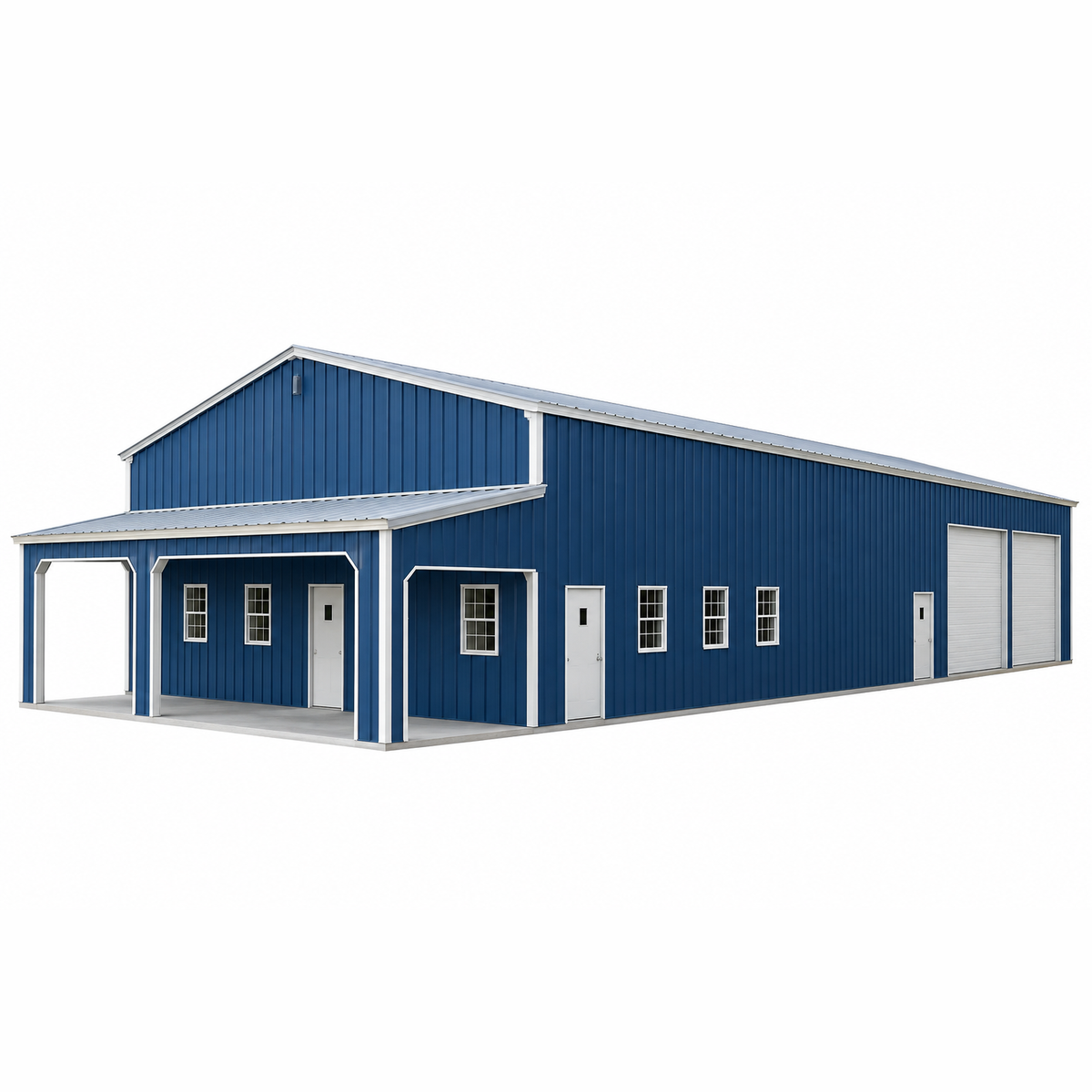 40' x 80' x 16' Barndominium Shell, Commercial Gar