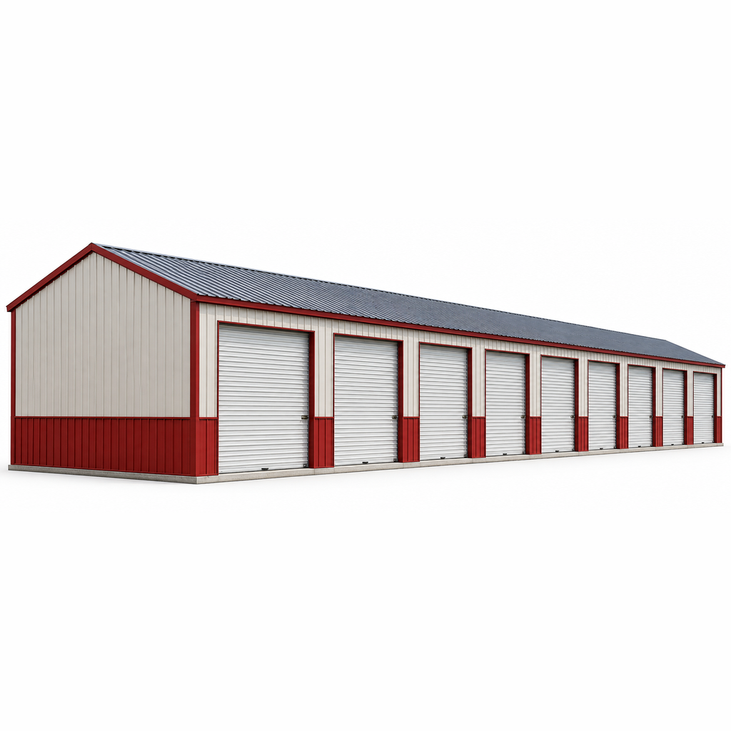 24' x 120' x 11' Ten Unit Storage