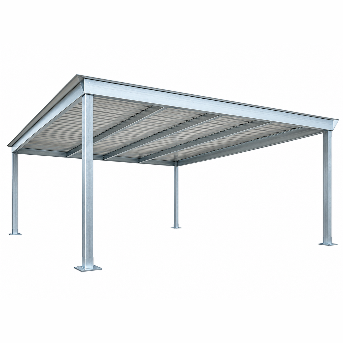 Ready Built Steel TEXAS ONLY: 18' x 20' x 8' Steel Post Frame Backyard Awning Patio