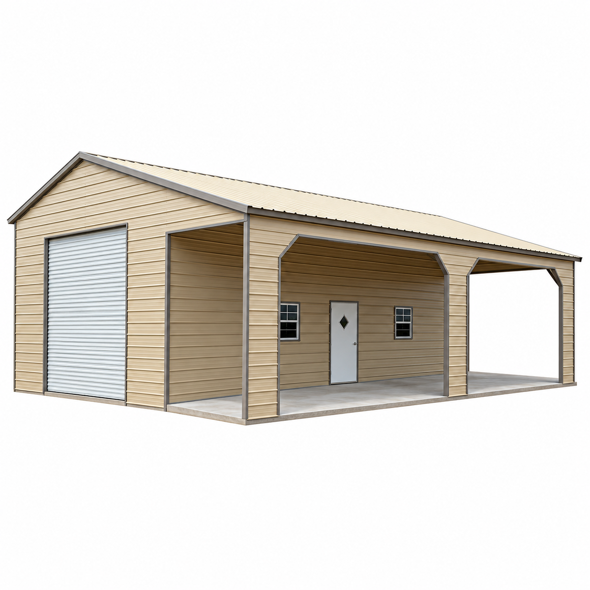36'x30'x13'/10' RV Shop with Lean-to