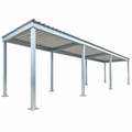 Ready Built Steel TEXAS ONLY: 12' x 40' x 8' Steel Post Frame Back Porch Patio Awning Pool Cover