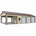 42' x 60' x 11' Garage / Pavilion / Workshop with Lean-To
