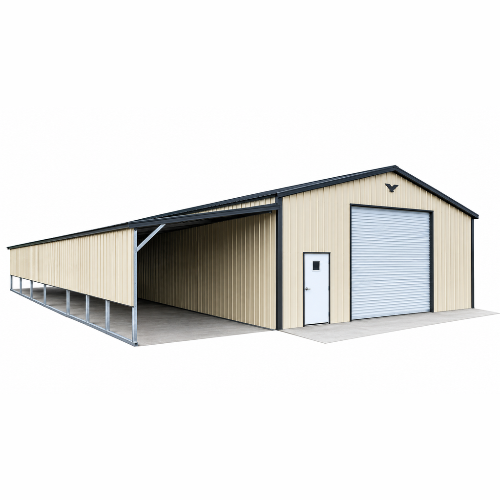 42' x 60' x 12'/9' Workshop