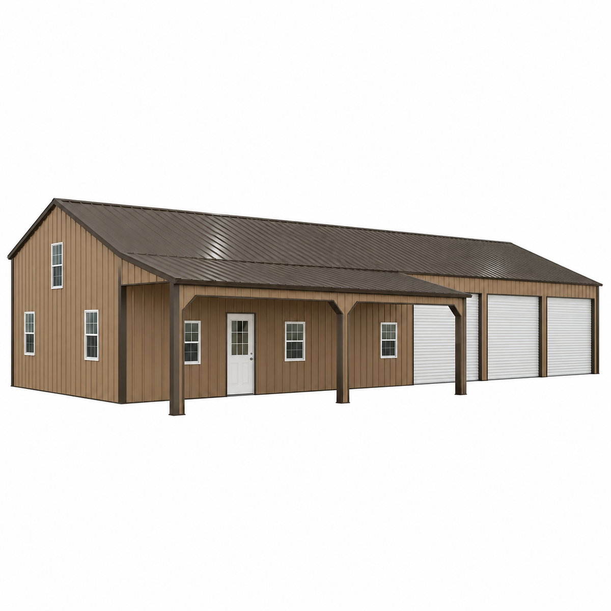 42'x75'x11' Barndo Shell with Garage