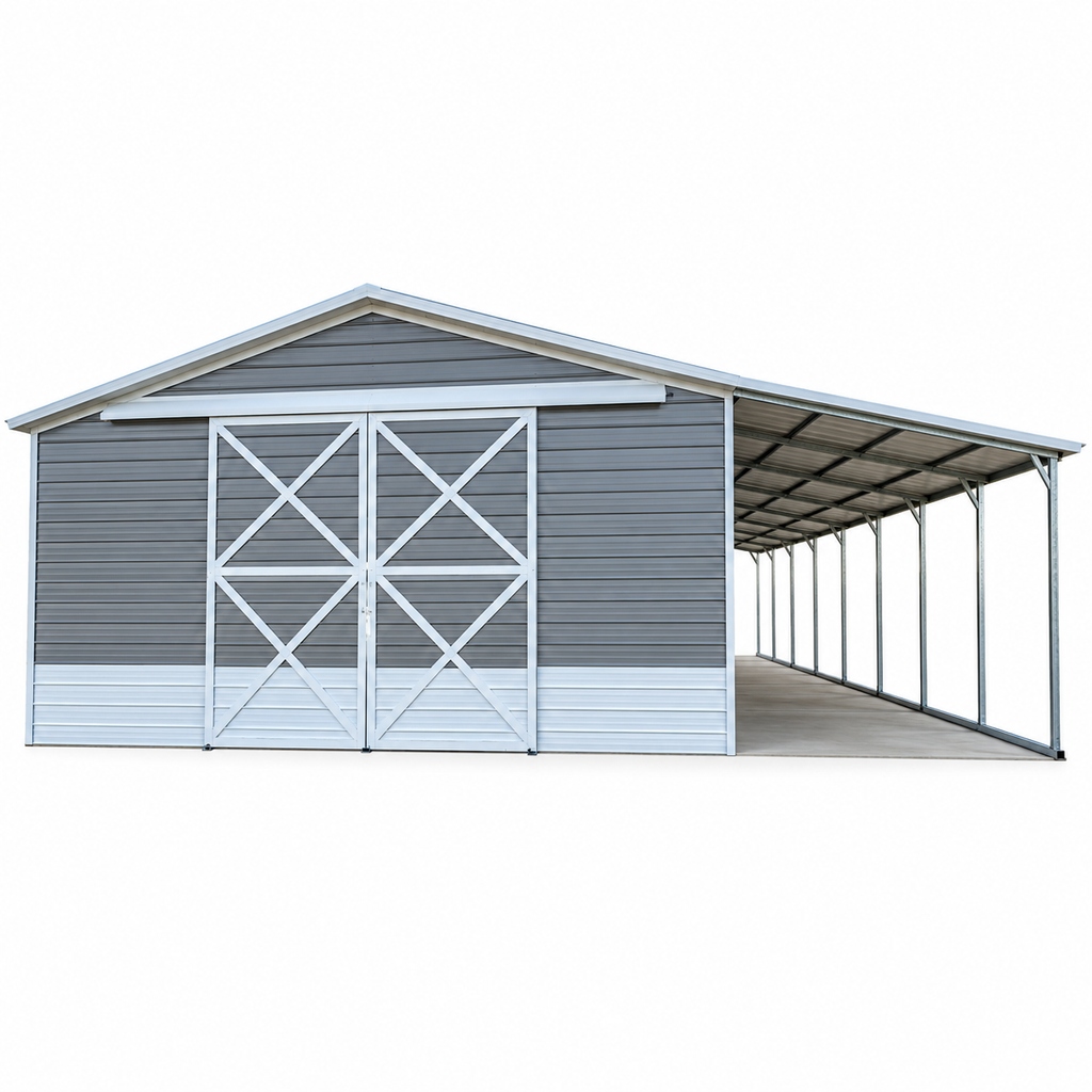 30' x 45' x 12' Barn with 12' wide Lean & Slider Door