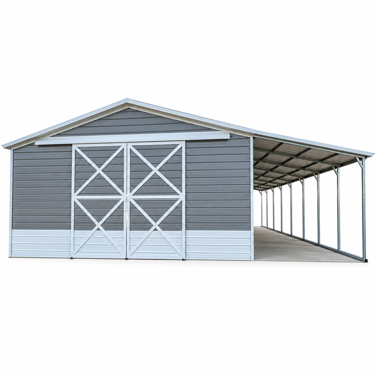 30' x 45' x 12' Barn with 12' wide Lean & Slider Door