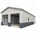 30' x 50' x 12' All-Vertical Garage Workshop