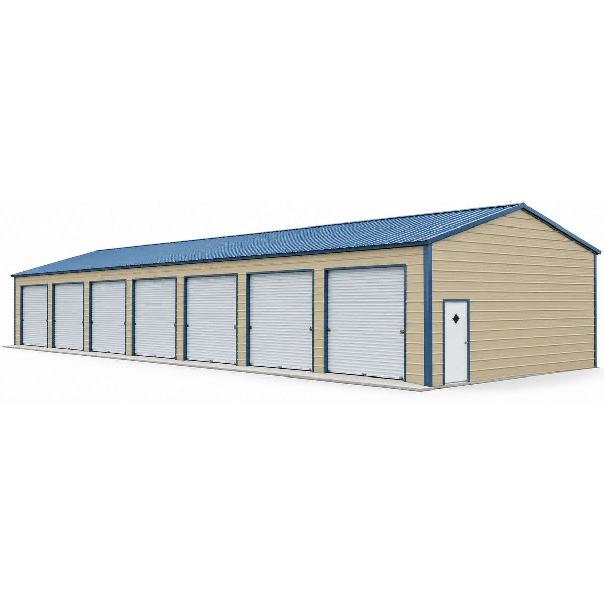 30' x 100' x 14' Commercial Storage 7 Bay Garage RV Boats Tractors