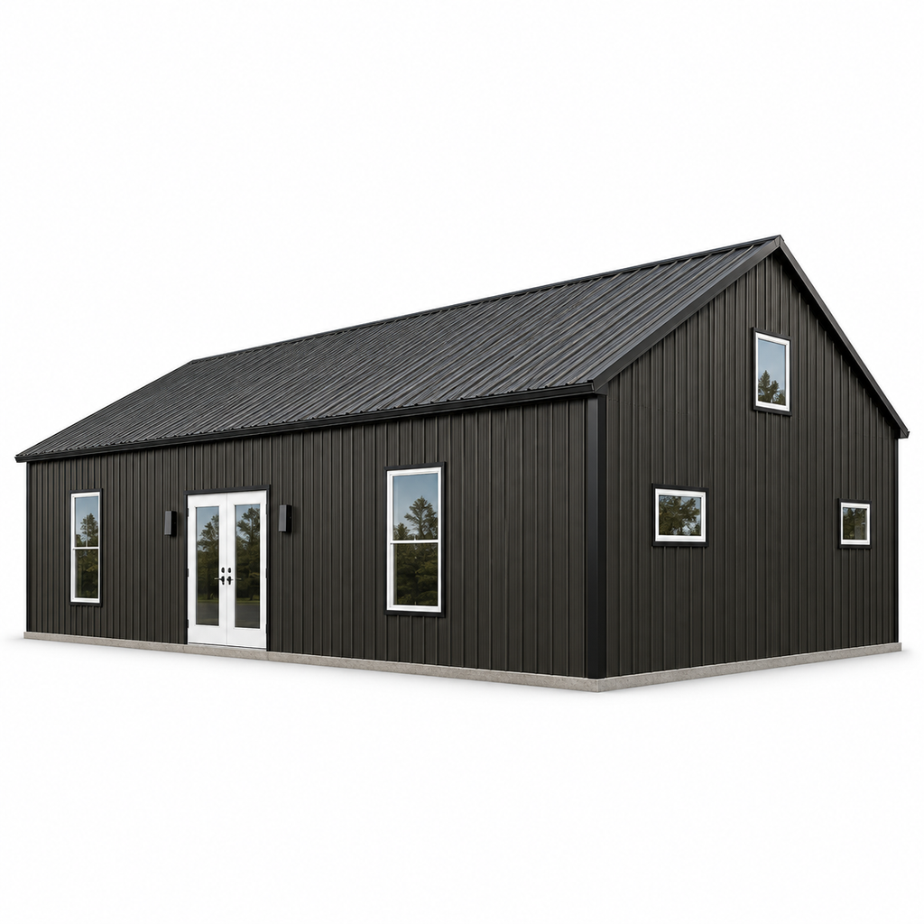 20' x 45' x 10' Guest Cottage, Barndominium