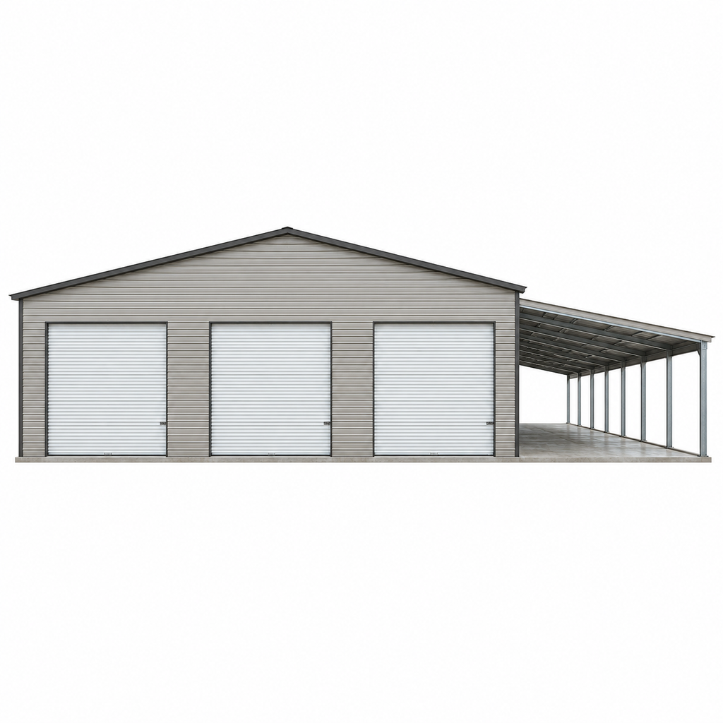 40' x 80' x 12' with 4' on center upgrade and 16'x80' Lean-To