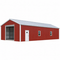 30' x 50' x 10' All Vertical Metal Garage Barn Workshop